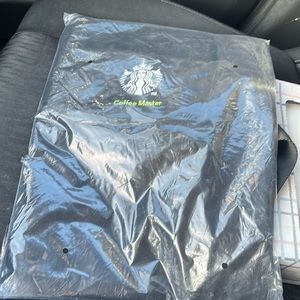 Pack of 2 black coffee master aprons new!